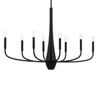 Deela Oval Chandelier Black