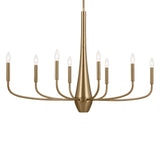 Deela Oval Chandelier Champagne Bronze