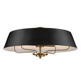 Luella Ceiling Light Black 22 Inch