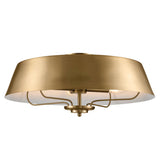 Luella Semi Flush Pendant Brushed Natural Brass 22 Inch
