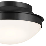 Bretta Ceiling Flush Light Black 13.5 Inch