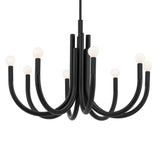 Odensa Chandelier Black 8 Light