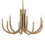 Odensa Chandelier Champagne Bronze 8 Light