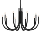 Odensa Chandelier Black 10 Light