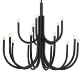 Odensa Chandelier Black 15 Light