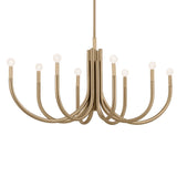 Odensa Oval Chandelier Champagne Bronze