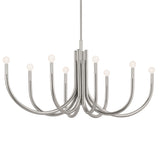 Odensa Oval Chandelier Polished Nickel
