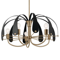 Petal 1 Tier Chandelier Champagne Bronze 31 Inch