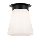 Albers Ceiling Flush Light Black 8.5 Inch