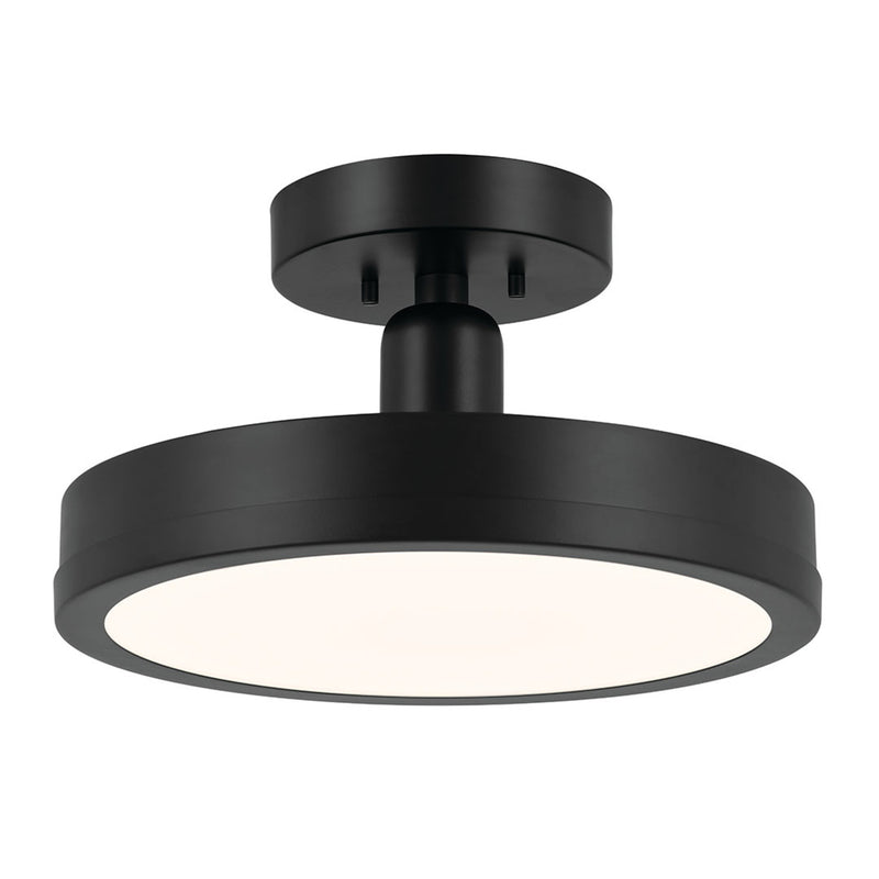 Riu Ceiling Semi Flush Light Black