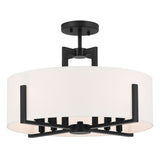 Malen Drum Pendant Black 20 Inch