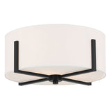 Malen Ceiling Drum Light Black 15.5 Inch