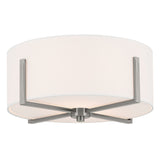 Malen Ceiling Drum Flush Light Classic Pewter 15.5 Inch