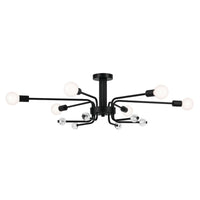 Ocala Ceiling Semi Flush Light Black