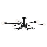 Ocala Ceiling Semi Flush Light Black
