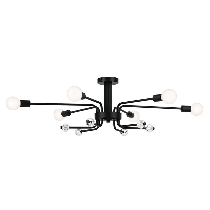 Ocala Ceiling Semi Flush Light Black