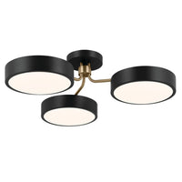 Sago Ceiling Semi Flush Light Black