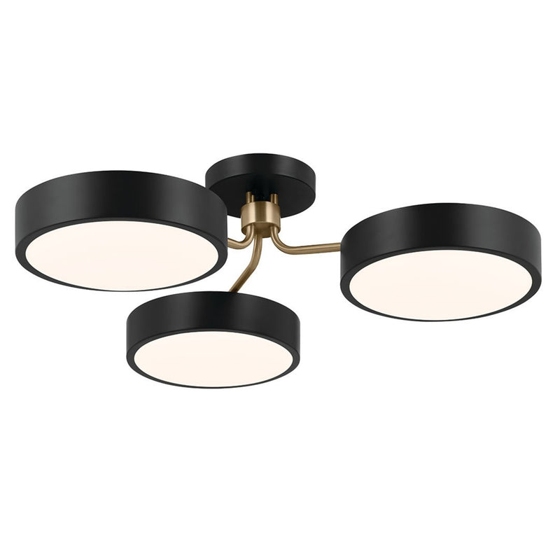 Sago Ceiling Semi Flush Light Black