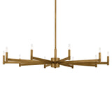 Erzo Chandelier Natural Brass 10 Light
