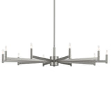 Erzo Chandelier Satin Nickel 10 Light