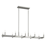 Erzo Linear Chandelier Satin Nickel