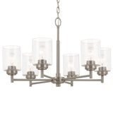 Winslow Cylinder Chandelier Brushed Nickel
