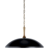 Delarosa Dome Pendant Black 24.25 Inch