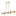 Palta Linear Chandelier Champagne Bronze
