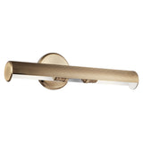Midi Wall Cylinder Sconce Champagne Bronze 18 Inch