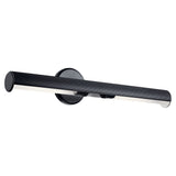 Midi Wall Cylinder Sconce Black 24 Inch