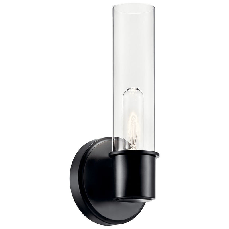 Aviv Wall Sconce Black 13 Inch