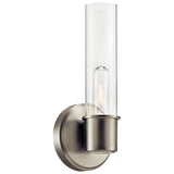 Aviv Wall Sconce Brushed Nickel 13 Inch