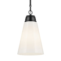 Marsailli Cone Pendant Black 11.5 Inch
