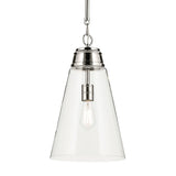 Marsailli Cone Pendant Polished Nickel 11.5 Inch