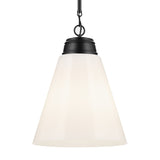 Marsailli Cone Pendant Black 15.75 Inch