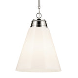 Marsailli Cone Pendant Polished Nickel 15.75 Inch