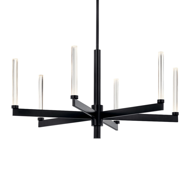 Sycara Chandelier Black 6 Light