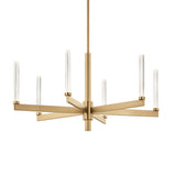 Sycara 1 Tier Chandelier Champagne Bronze 6 Light