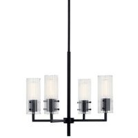 Velestino Chandelier Black 4 Light