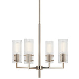 Velestino Chandelier Polished Nickel 4 Light
