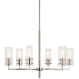 Velestino Chandelier Polished Nickel 6 Light