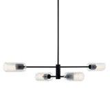 Velestino Linear Chandelier Black