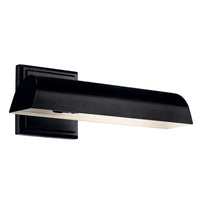 Carston Wall Cylinder Sconce Black 12.25 Inch