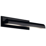 Carston Cylinder Wall Sconce Black 24.25 Inch