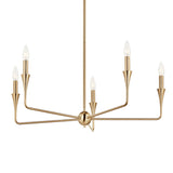 Alvaro Chandelier Champagne Bronze 5 Light