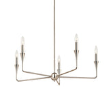 Alvaro Chandelier Polished Nickel 5 Light