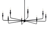 Alvaro Chandelier Black 8 Light