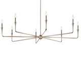Alvaro Chandelier Polished Nickel 8 Light