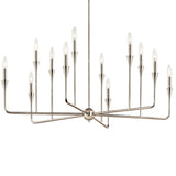 Alvaro Chandelier Polished Nickel 12 Light