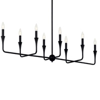 Alvaro Linear Chandelier Black